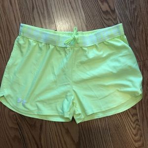 Yellow Under Armour Shorts